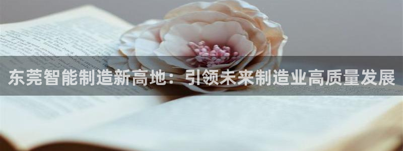 天辰娱乐地址:东莞智能制造新高地:引领未来制造业高质量发展